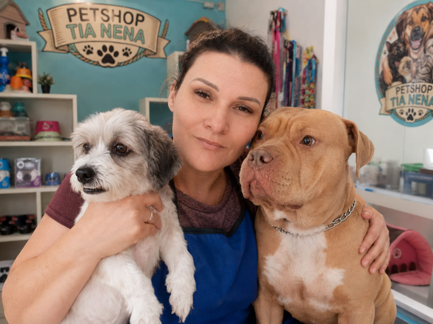 Cães e gatos felizes no Petshop Tia Nena, Morumbi II